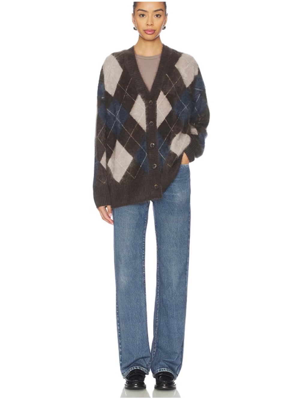 Rag & Bon Jeans Shea Miramar Full Length Terry Cloth in Blue